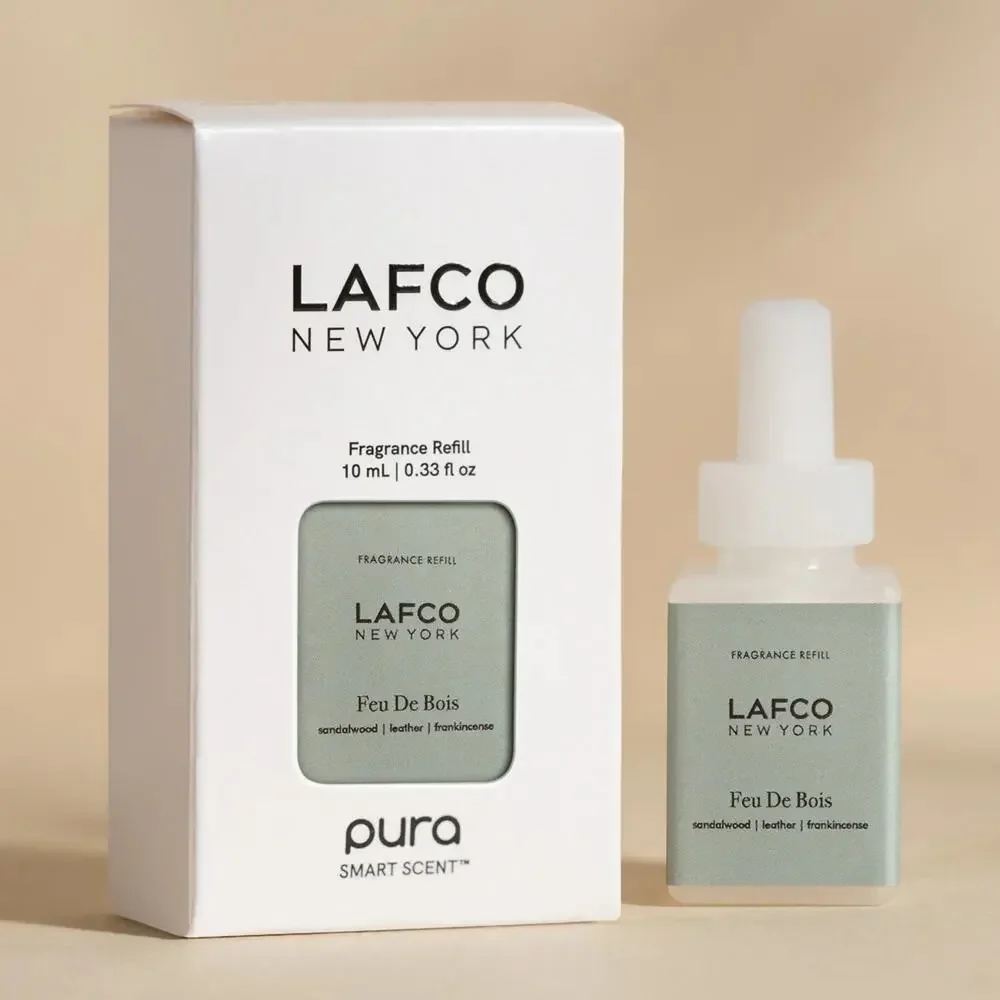 LAFCO Feu de Bois Pura Smart Scent Fragrance Refill 4 Pack 0.33 fl oz